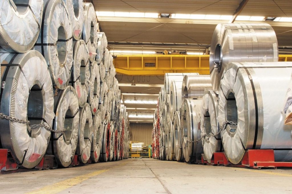 Bobinas de aço para fabricação de perfis metálicos de aço galvanizado na Roll-For